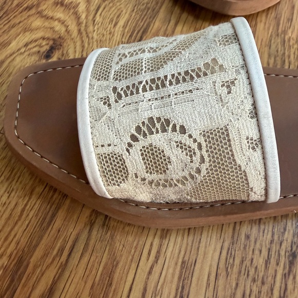 Chloe Woody Lace Slides size 38 - Picture 4 of 12